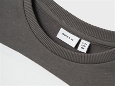 Name It bright white/castlerock bredstribet sweatshirt